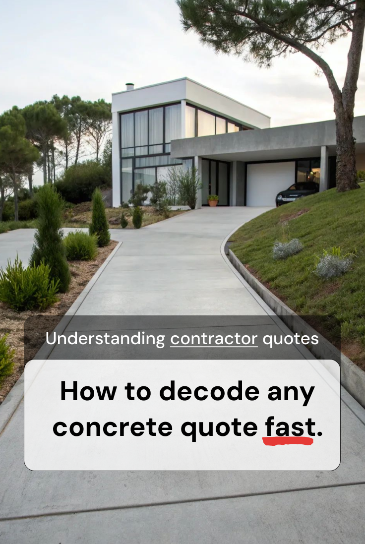 How to decode any concrete quote fast.